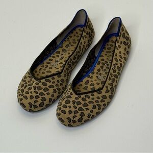 Rothy's Tan Leopard Print Loafers